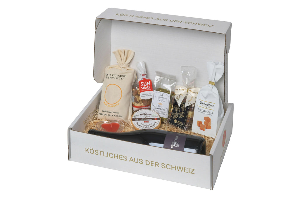 Gourmet-Körbli Genuss – Schweizer Feinkost für Unternehmen