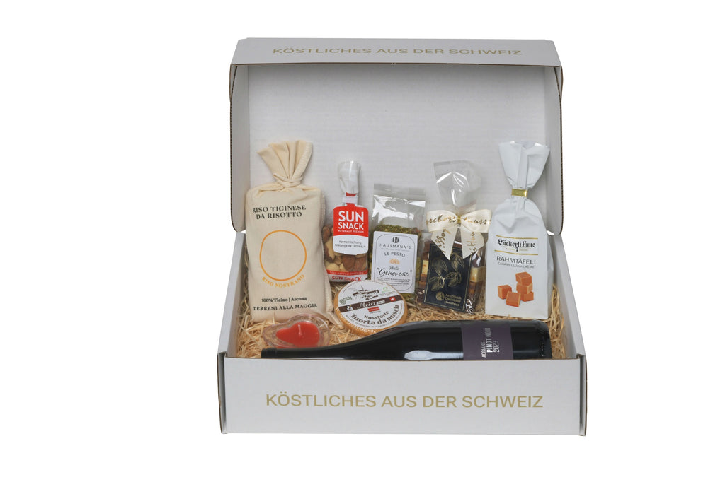 Gourmet-Körbli Genuss – Schweizer Feinkost für Unternehmen