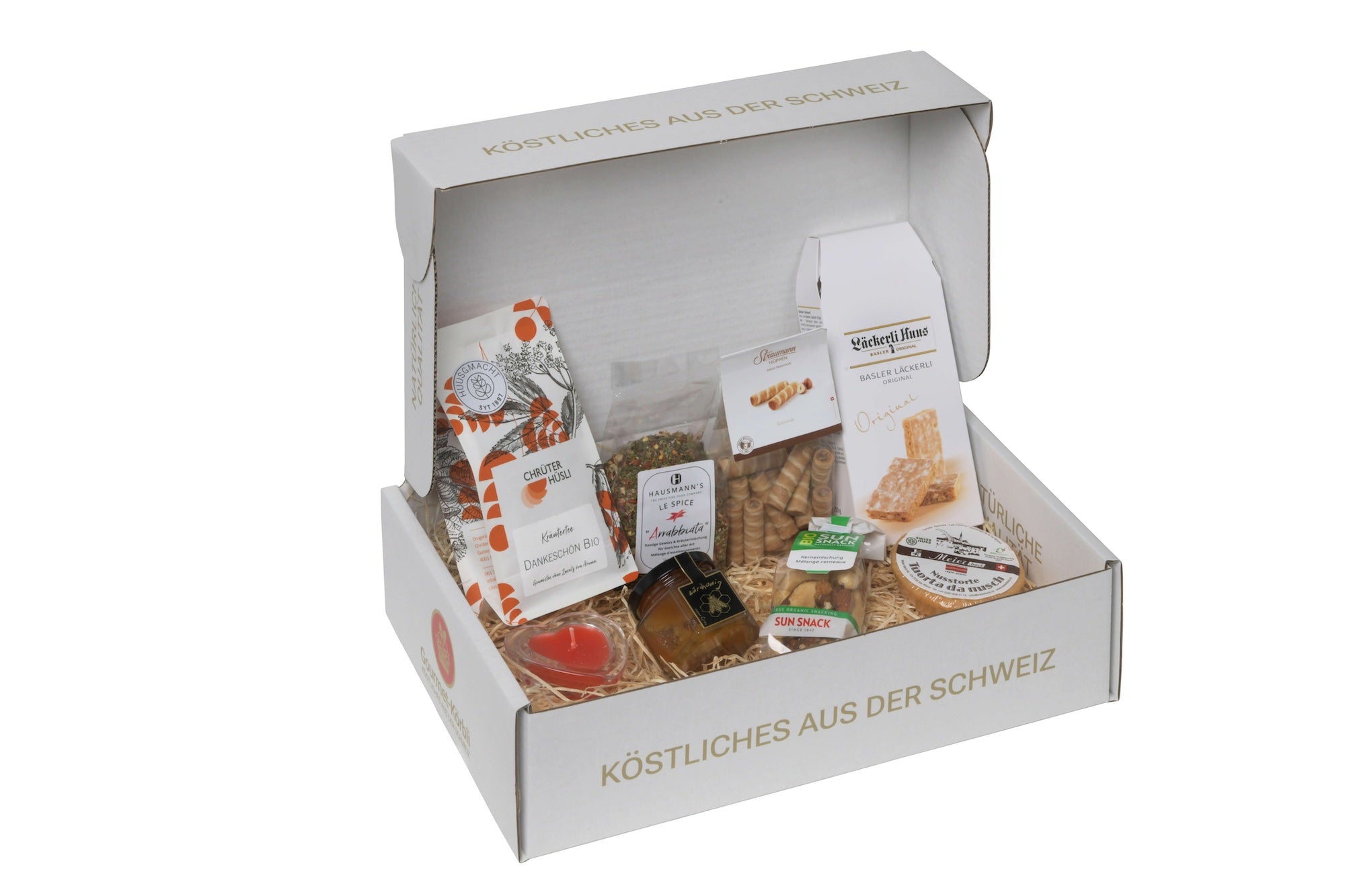 Gourmet-Körbli Merci – Schweizer Geschenkbox